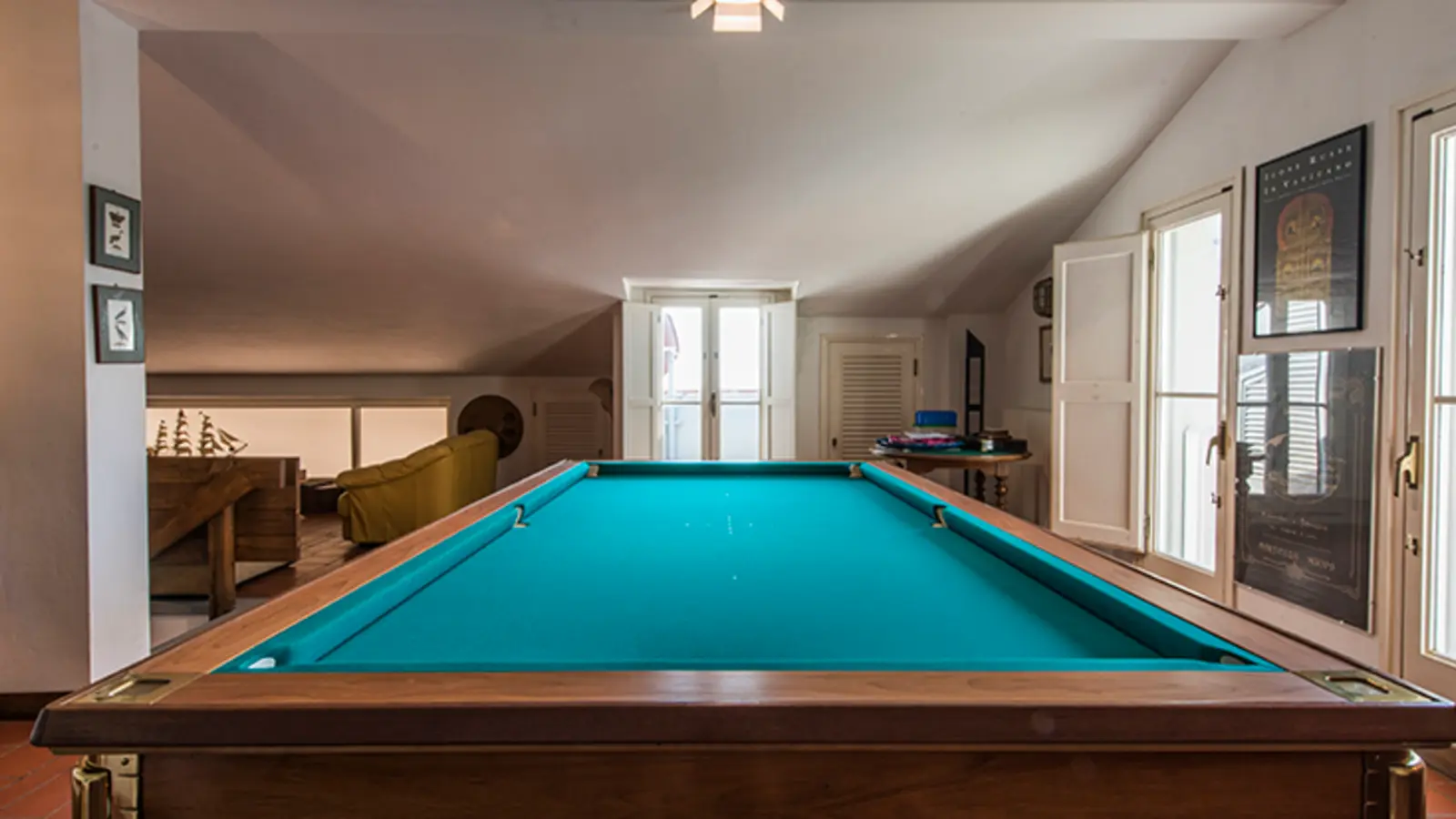 villa loncello obergeschoss billardtisch