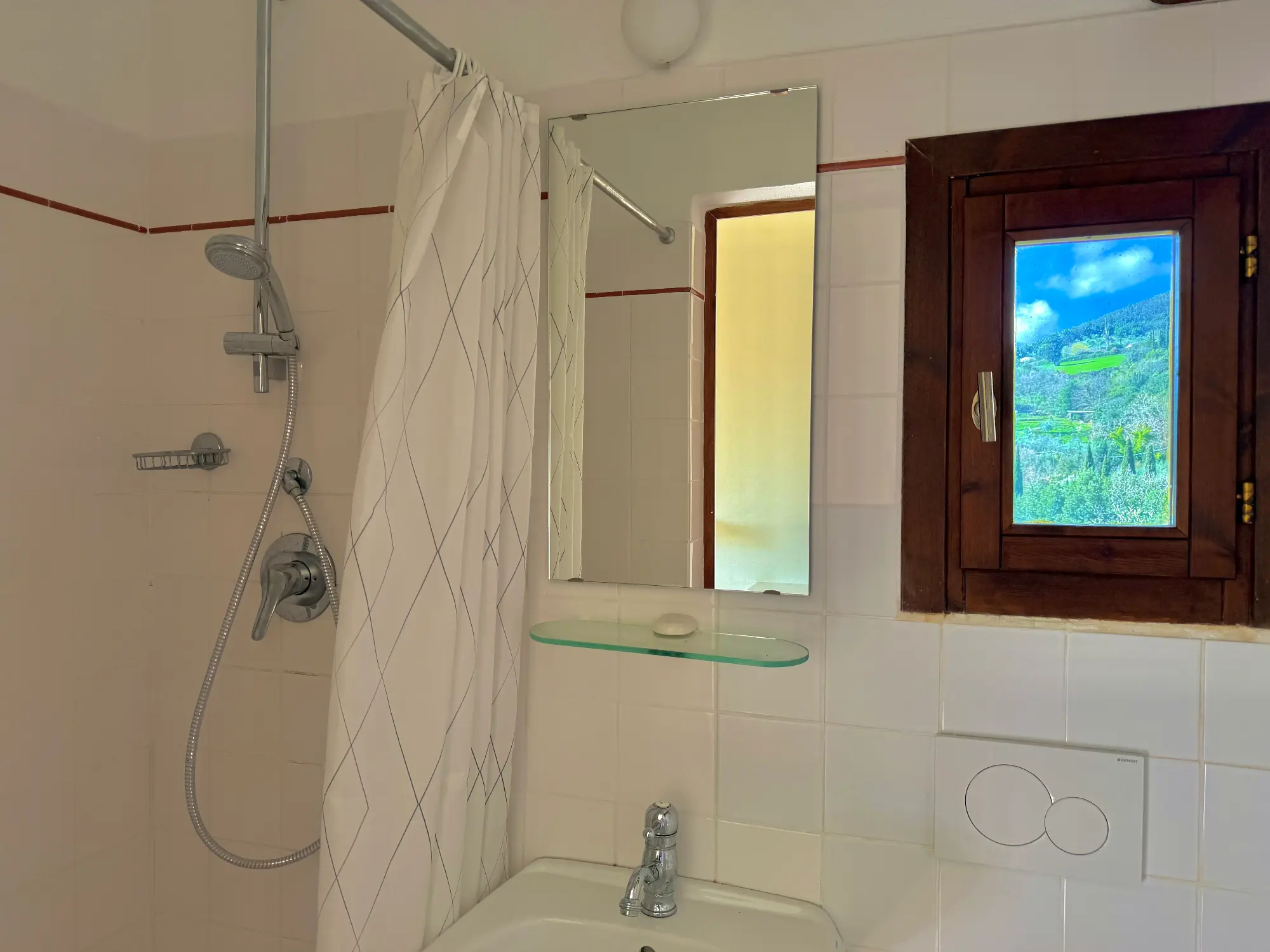 villa sassa badezimmer dusche