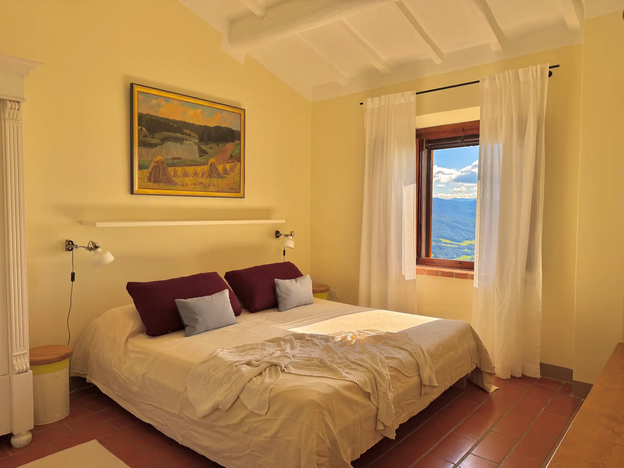 villa sassa schlafzimmer doppelbett